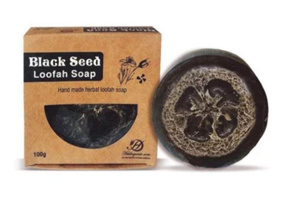 Black Seed Loofah Soap Bar 100g (2PACKS)