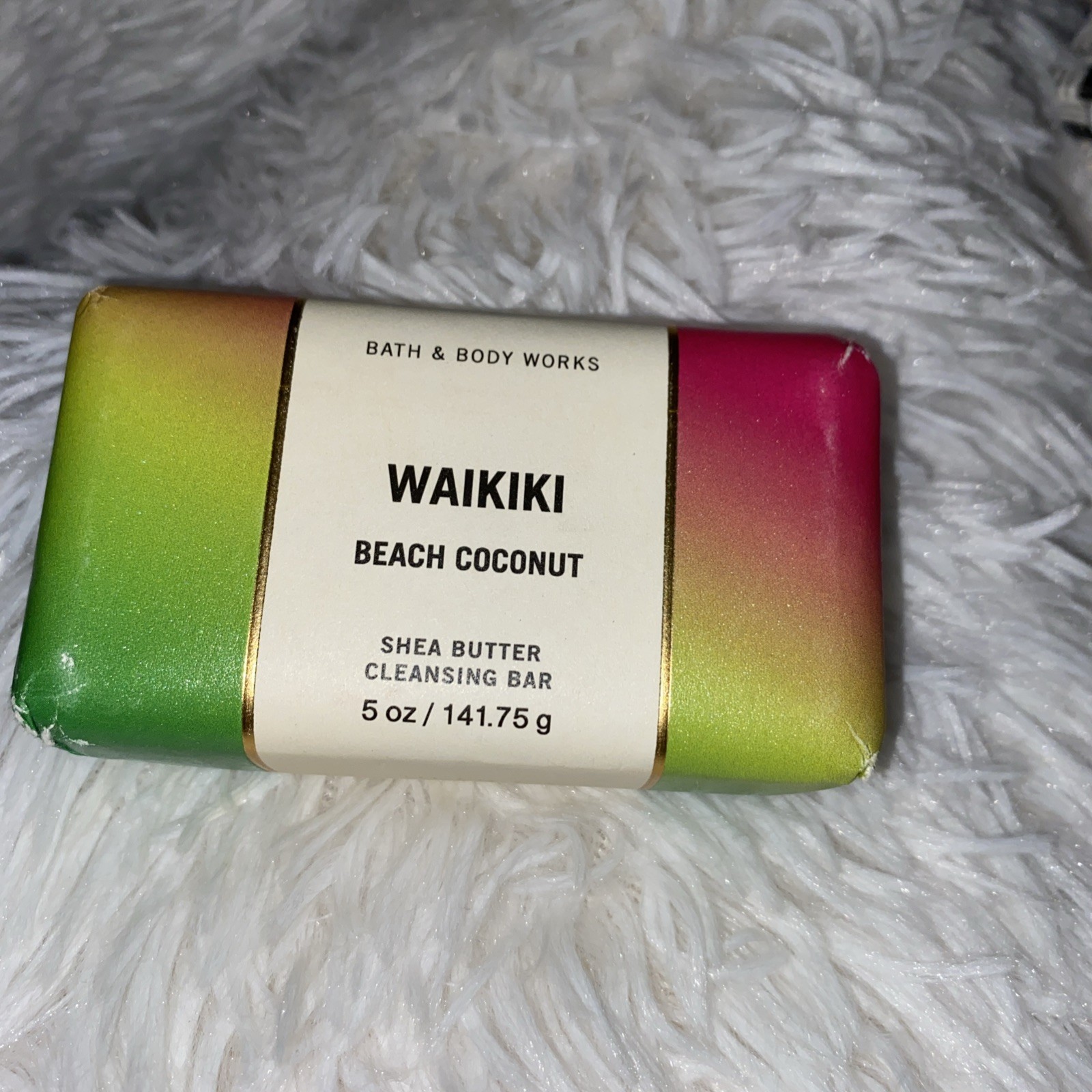 Bath & Body Works WAIKIKI BEACH COCONUT Shea Butter Cleansing Bar Soap 5 oz