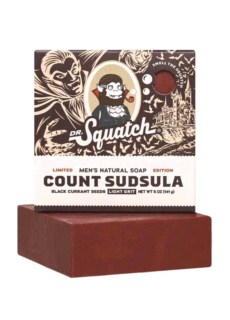 Dr Squatch Count Sudsula Halloween Limited Edition Natural Bar Soaps 5oz Set (2)