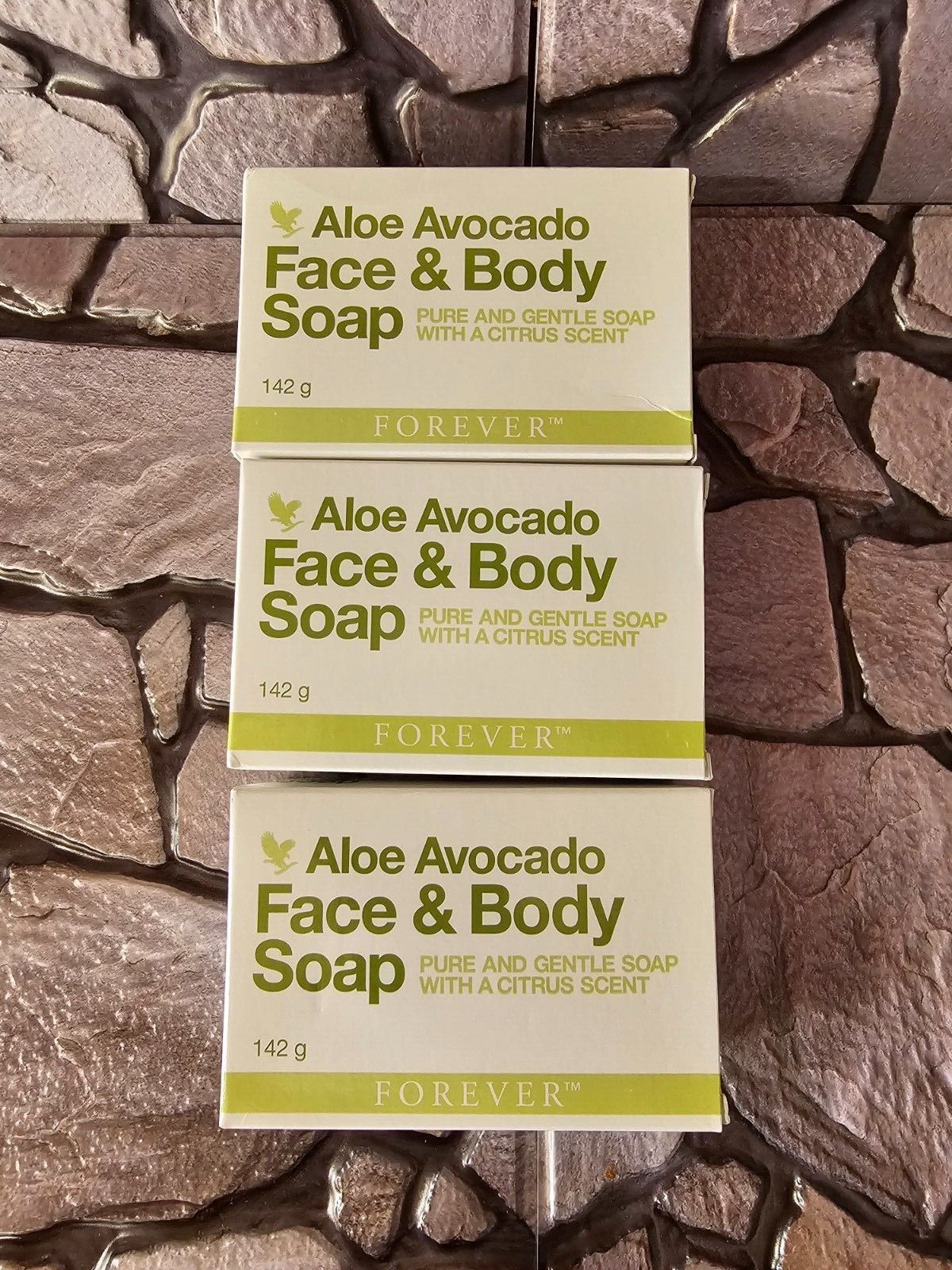 Forever Aloe Avocado Face & Body Soap, Pack of 3- Free Shipping