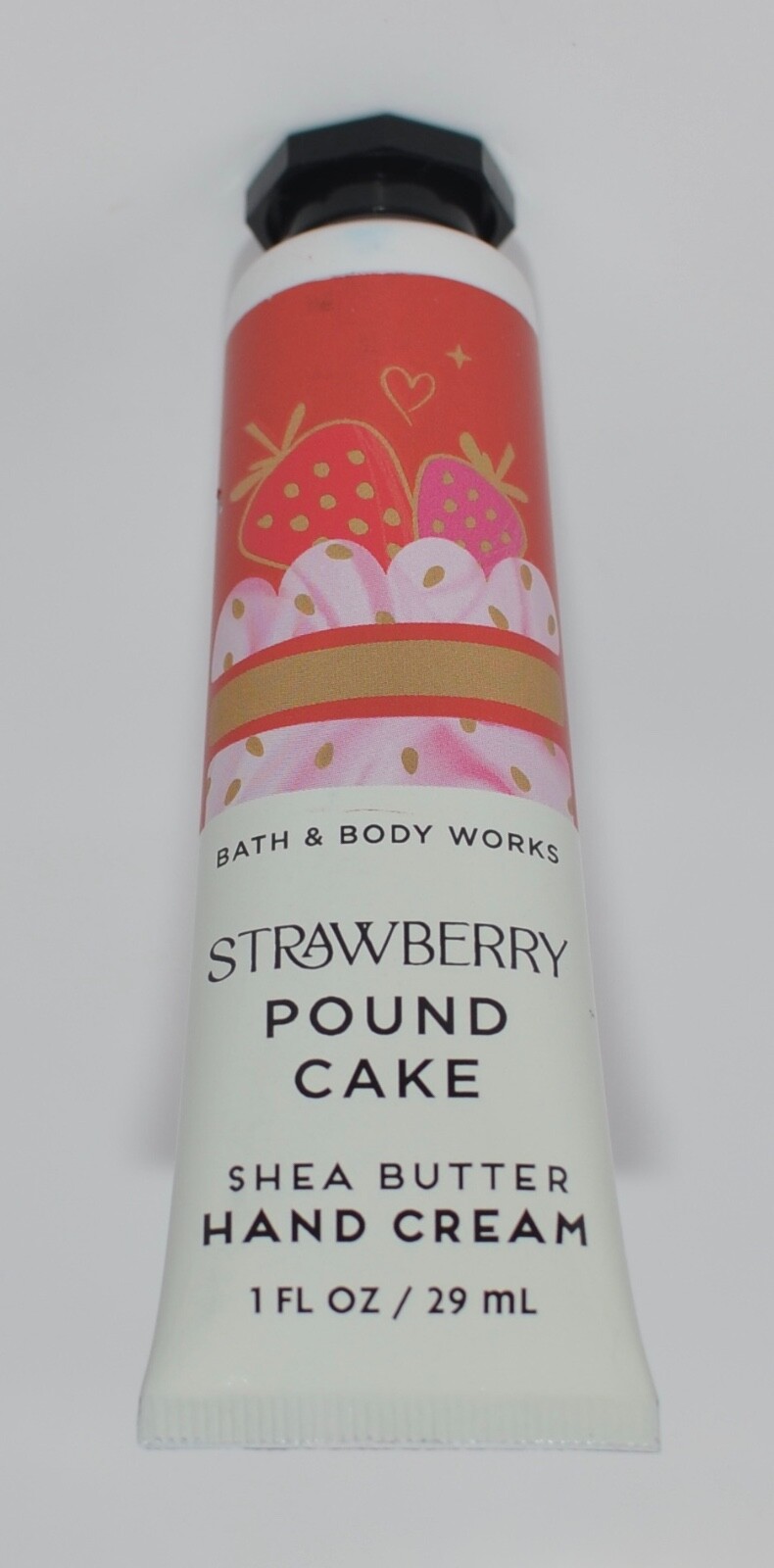 1 BATH & BODY WORKS STRAWBERRY POUND CAKE HAND CREAM LOTION SHEA BUTTER TRAVEL