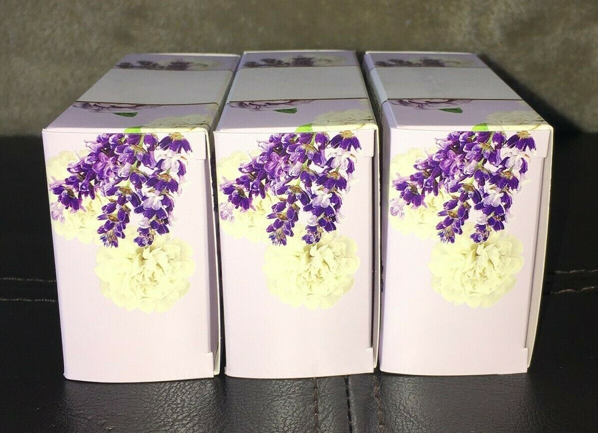 LOT Of 3 Bath & Body Works Shea Butter Cleansing Bar Soap French Lavender 4.2 oz