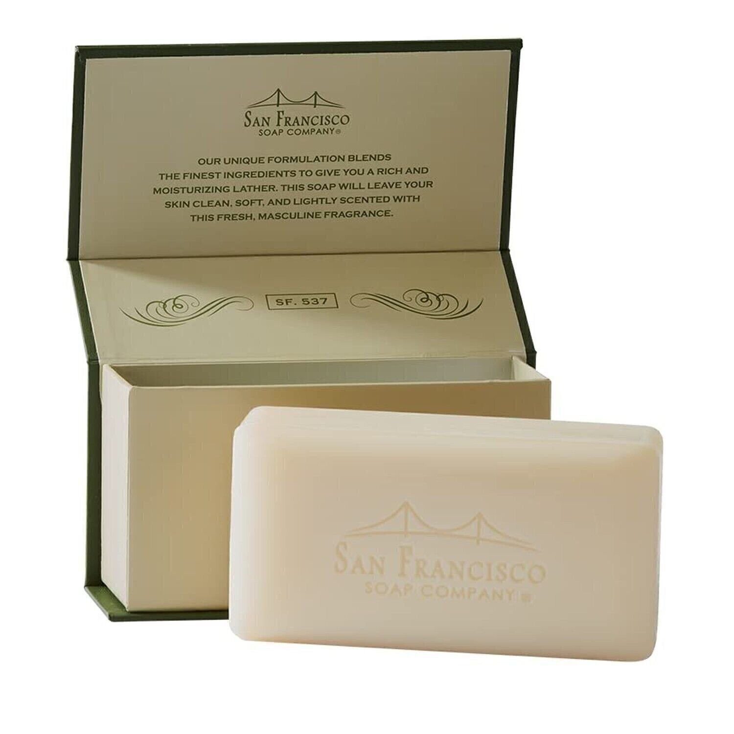 San Francisco Soap Company Invigorating Bergamot Cognac Man Bar