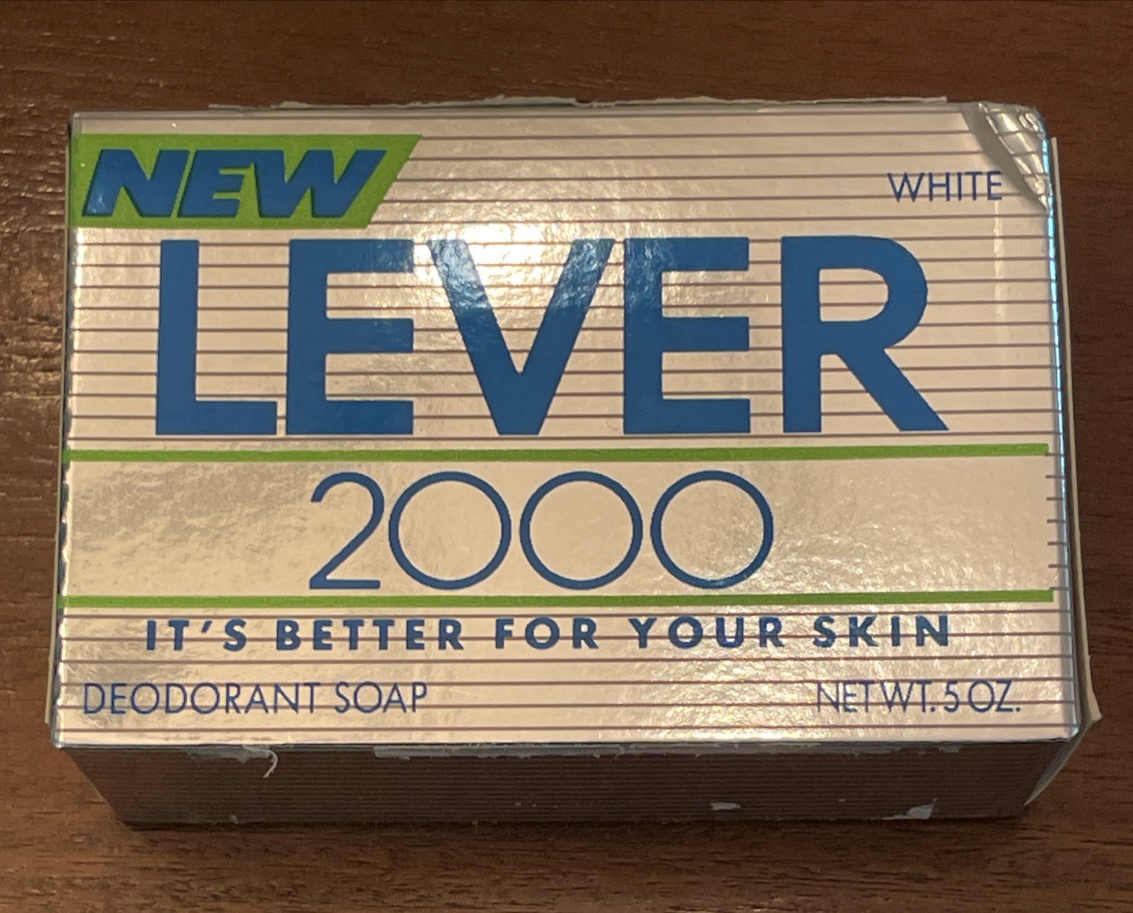 Vintage Lever 2000 White Deodorant Soap Bar 5oz NEW SEALED