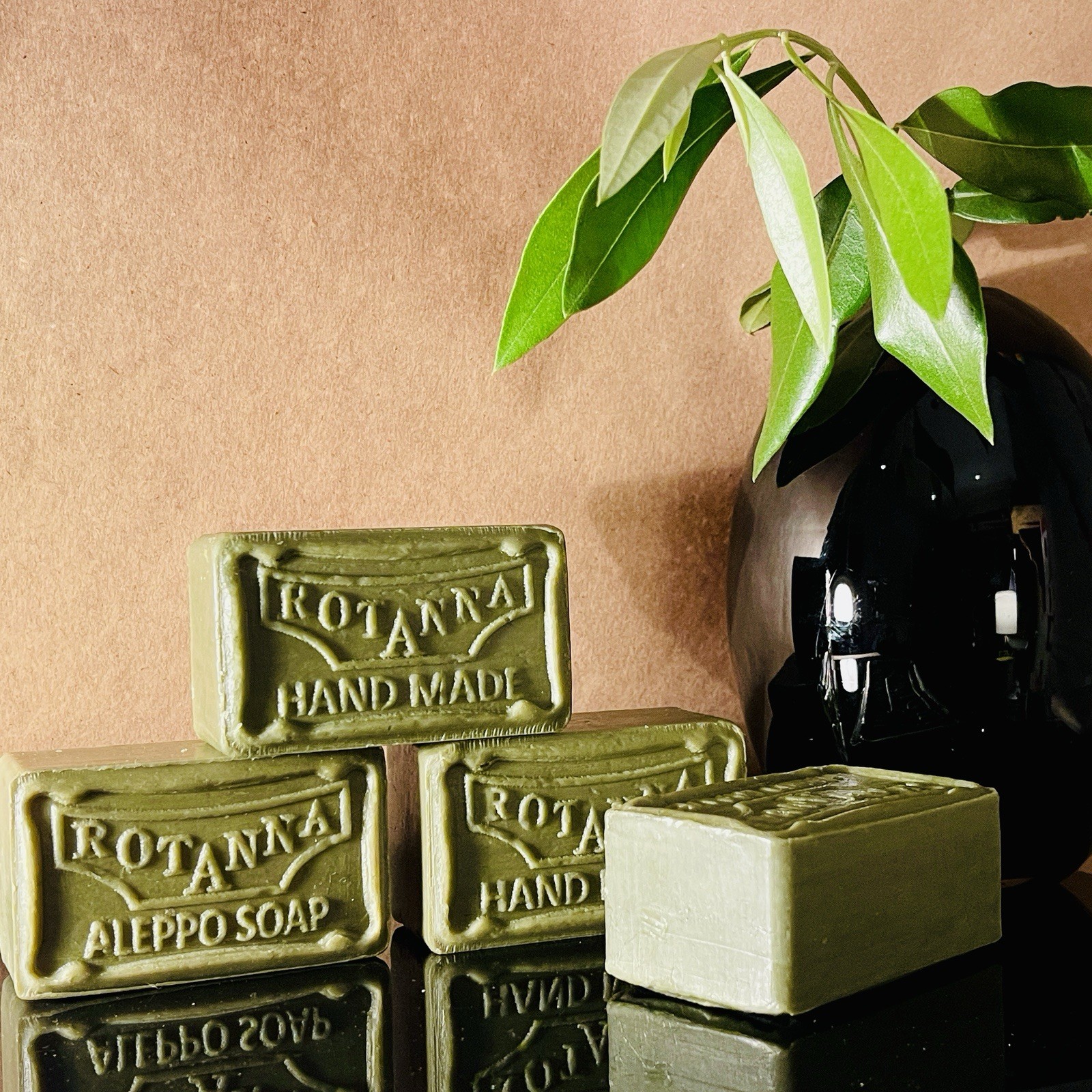 4/PK Authentic Olive + Laurel Oil Soap Sensitive Skin Helps Psoriasis & Eczema