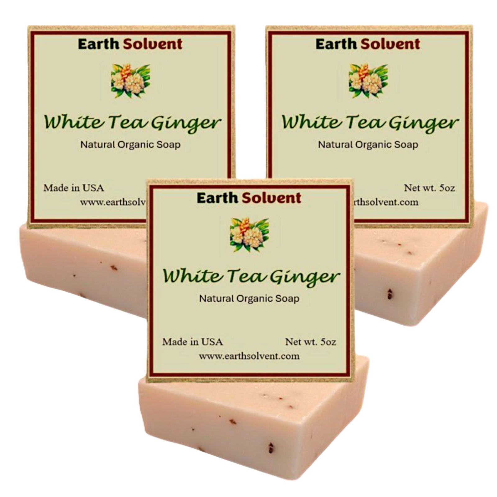 All Natural Organic Bar Soaps Cold Process Soap Made in USA 5oz each Pack of 3