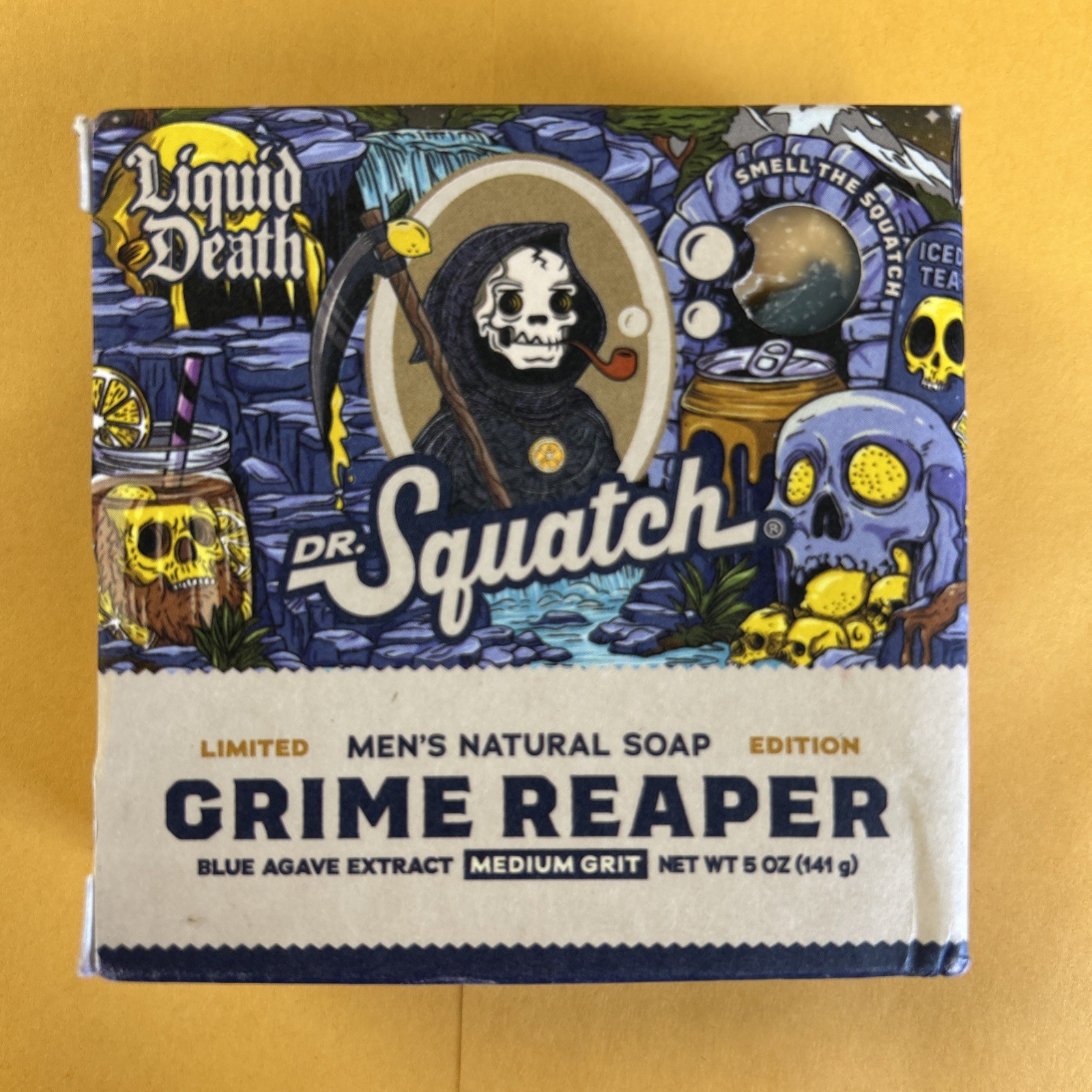 Dr. Squatch CRIME REAPER Medium Grit Soap Ltd Ed Liquid Death