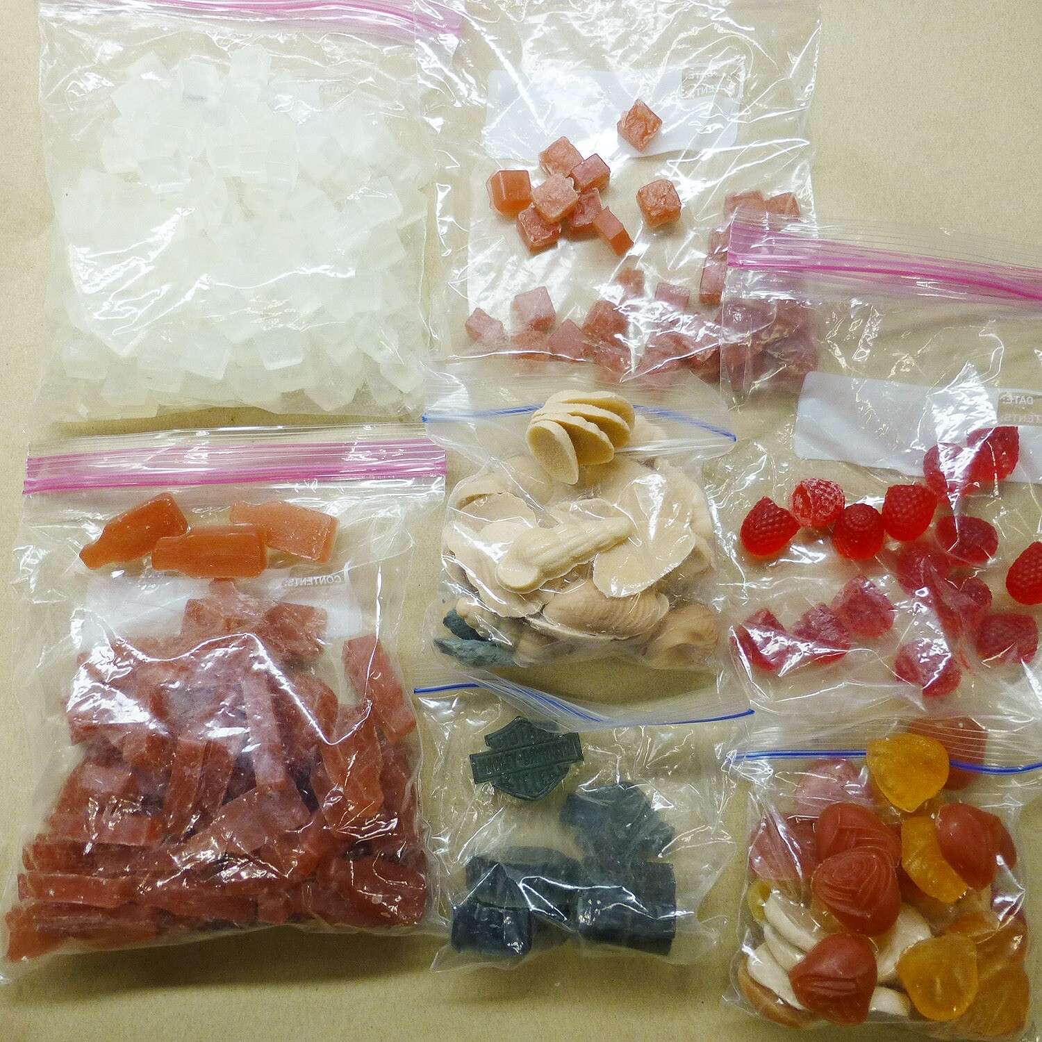 Lot of Custom Party Favor Soaps Small Pieces unscented 3 lbs DIY Crafting