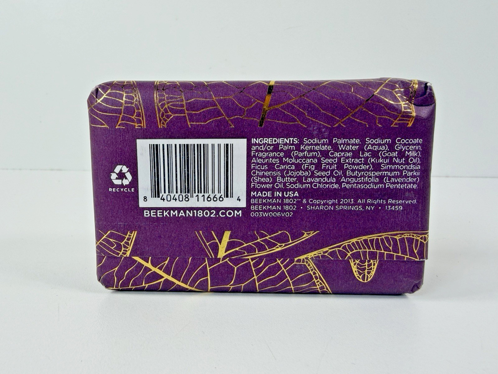 Beekman 1802 Goat Milk Soap Bar FIG LEAF 9 Ounce