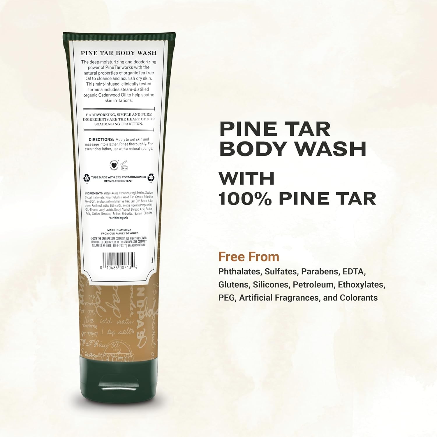 Pine Tar Body Wash – Dermatologist Recommended to Cleanse & Moisturize Irritated