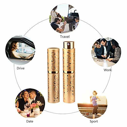 10ml Refillable Perfume Atomizer Mini Travel Spray Bottle Purse Funnel
