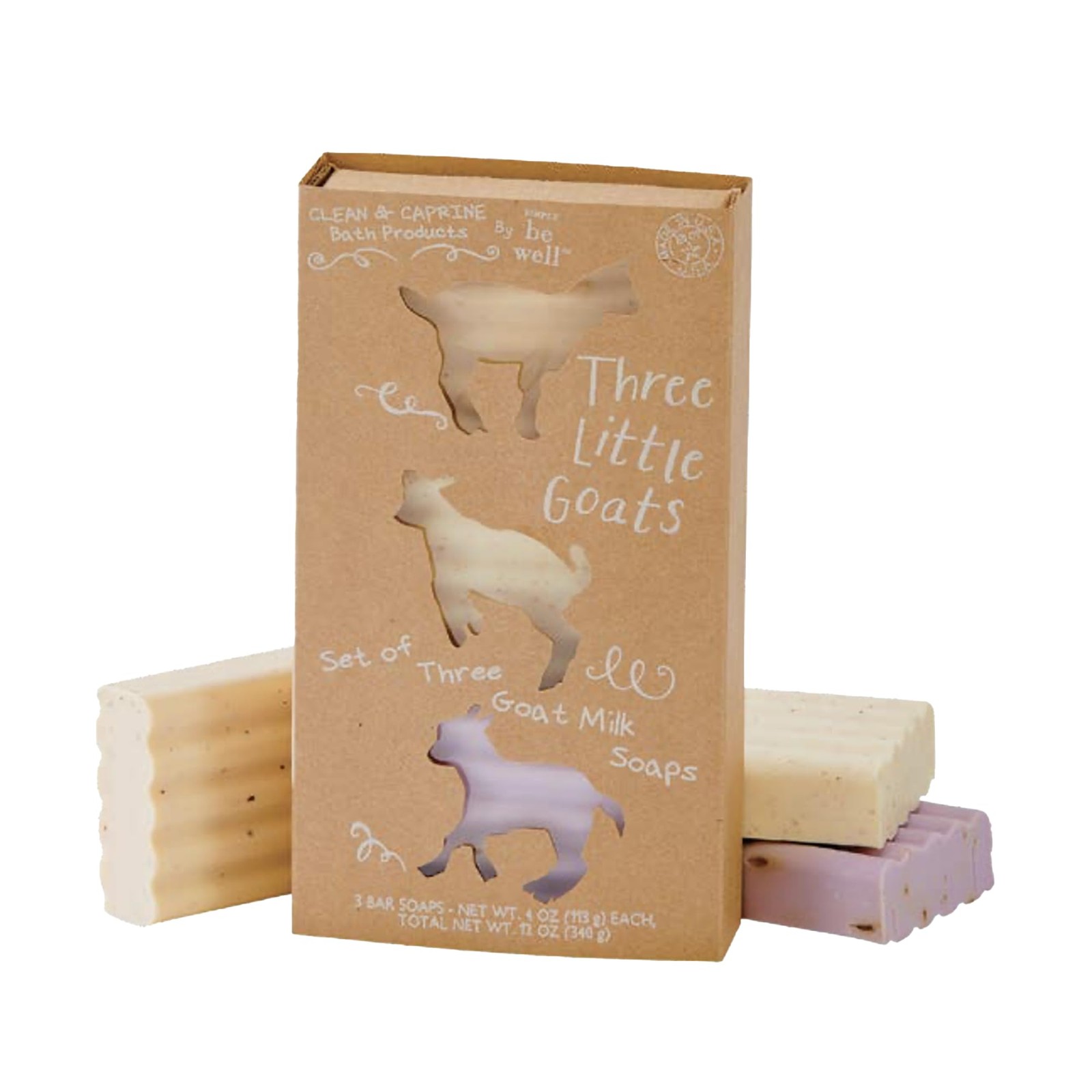 Simply Be Well Three Little Goats Goat Milk Soap Gift Set of 3 (Set I) | Almo…