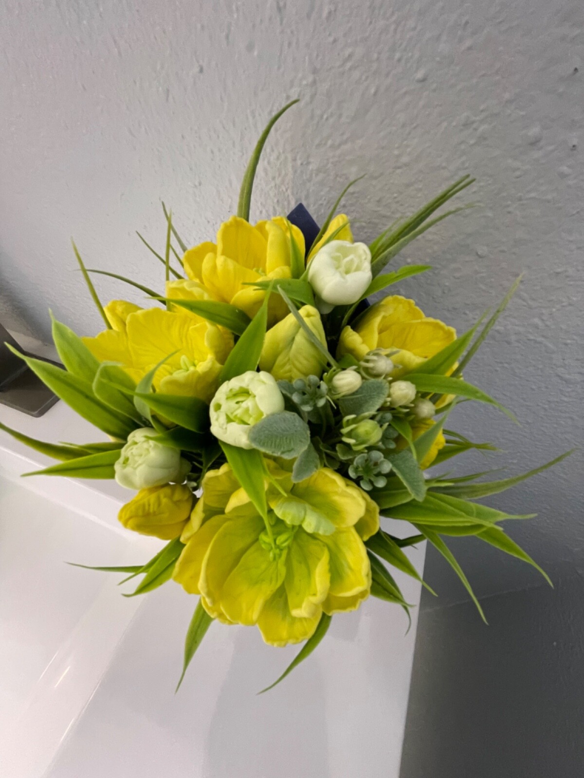 Hand made soap, soap flowers bouquet yellow tulips , soap hand made gift Ukraine