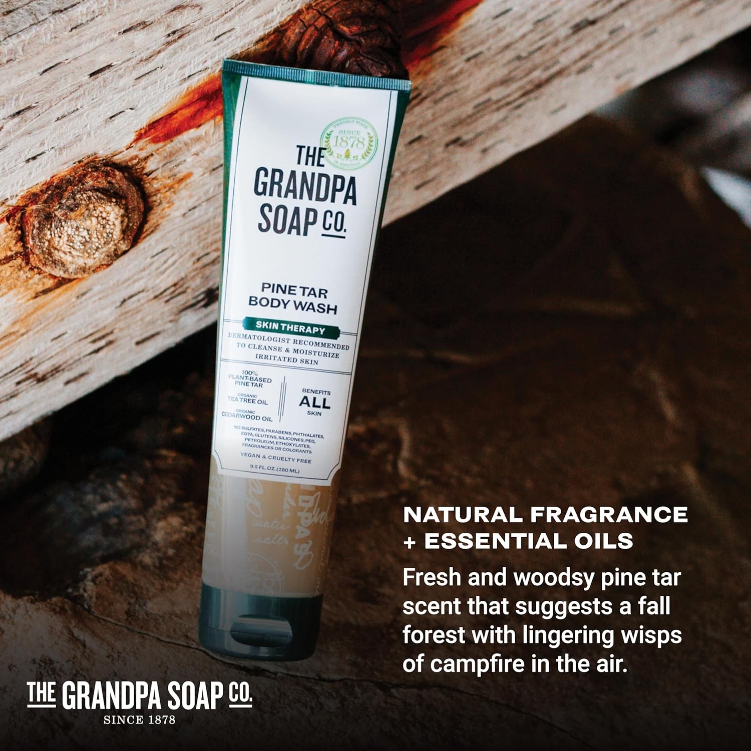 Pine Tar Body Wash – Dermatologist Recommended to Cleanse & Moisturize Irritated