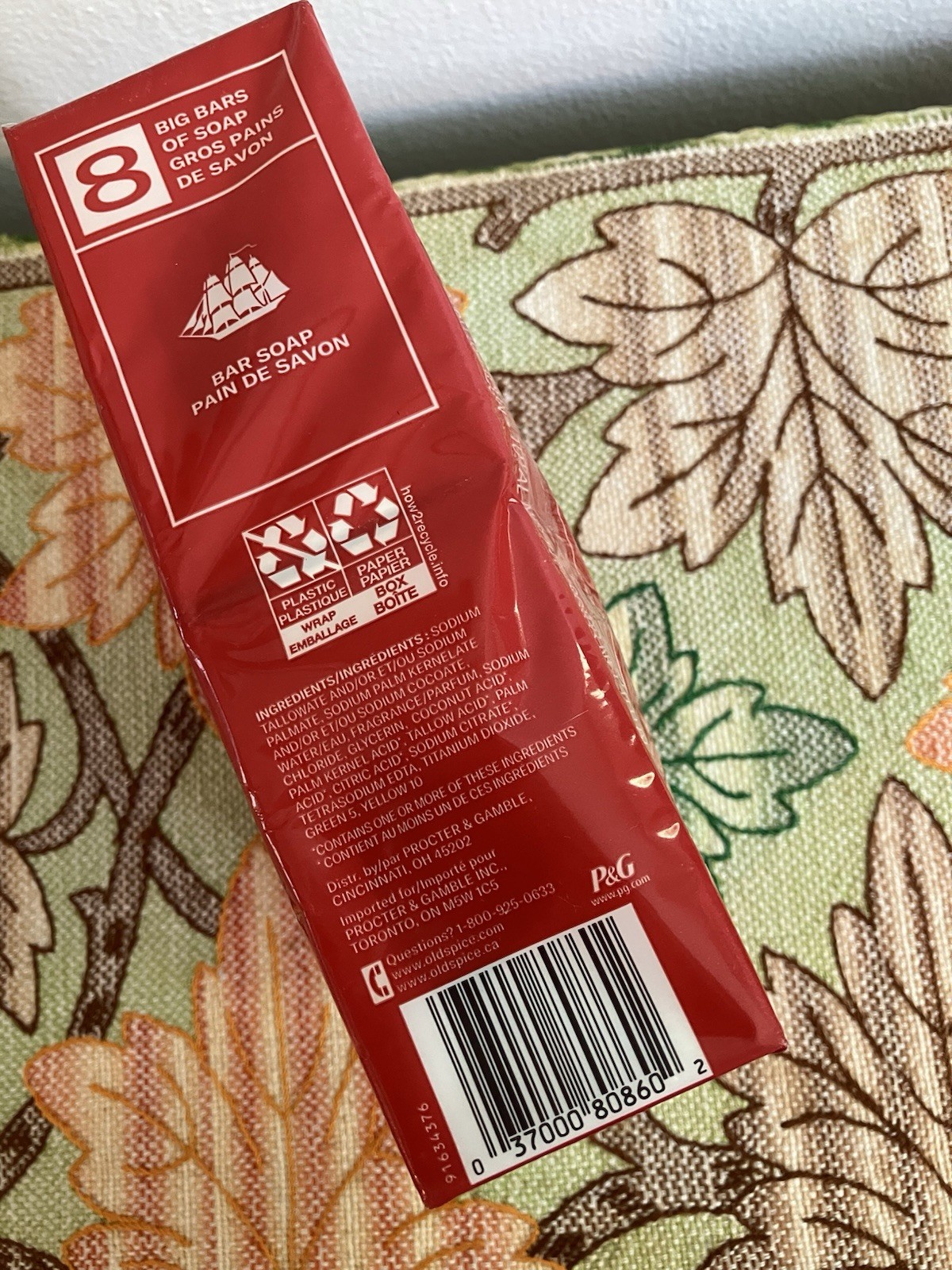 NEW Old Spice Bar Soap Big Bars Pure Sport 8 Pack 5oz Each Mens New Sealed