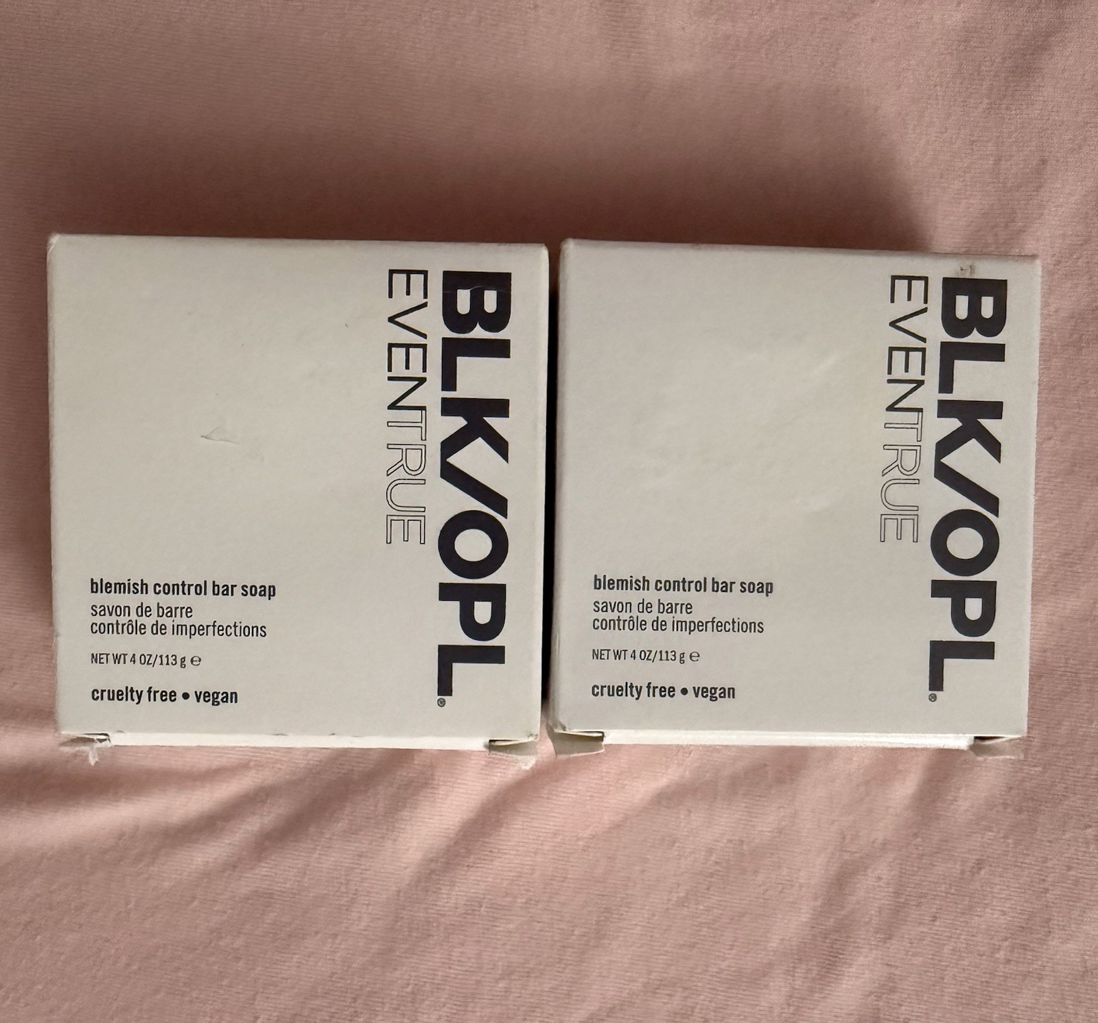 BLK/OPL Even True Blemish Control Bar Soap 2 Bars 4oz Each Vegan Peppermint