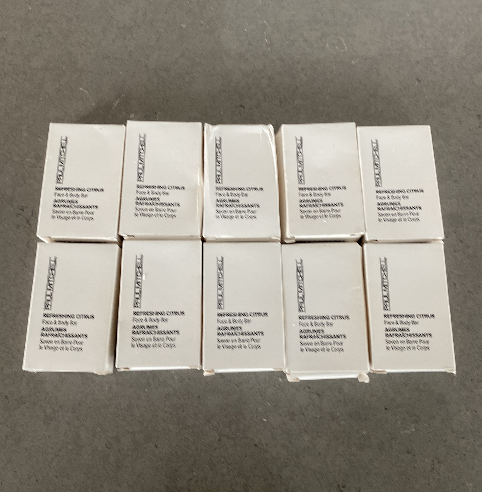 10 Pk Paul Mitchell Refreshing Citrus Face & Body Bar 1.26oz Large Travel | READ