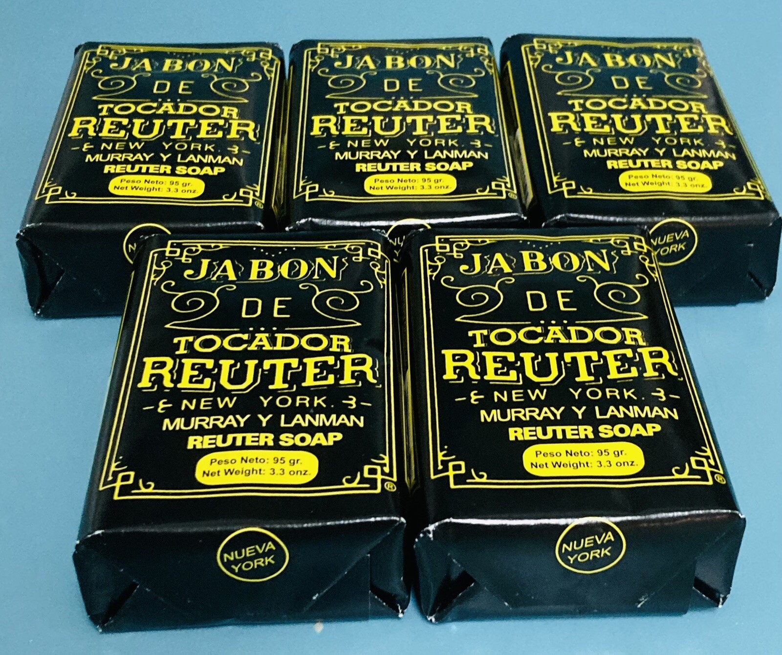 Reuter Jabon de Tocador Soap Bar 3.3 oz – Pack of 5 | Murray & Lanman