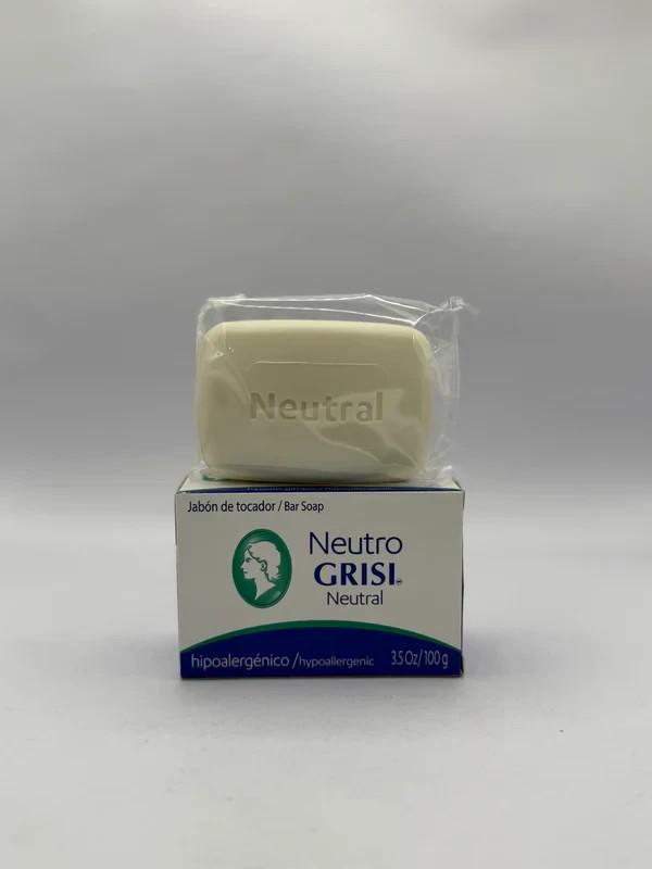 Neutro Grisi Soap 4-Pack | Hypoallergenic Bar Soap 3.5oz | Gentle Cleansing