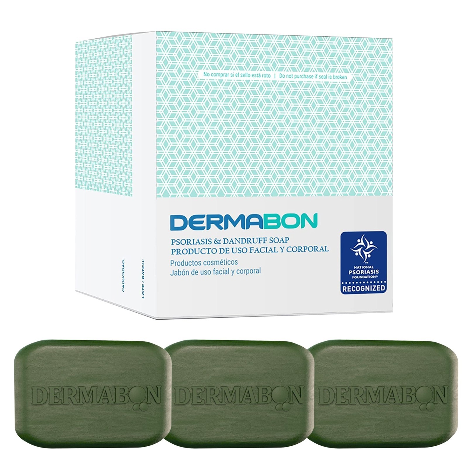 Psoriasis & Eczema Soap Bar – 2% Coal Tar, Soothes Itching, Moisturizes Skin – 3