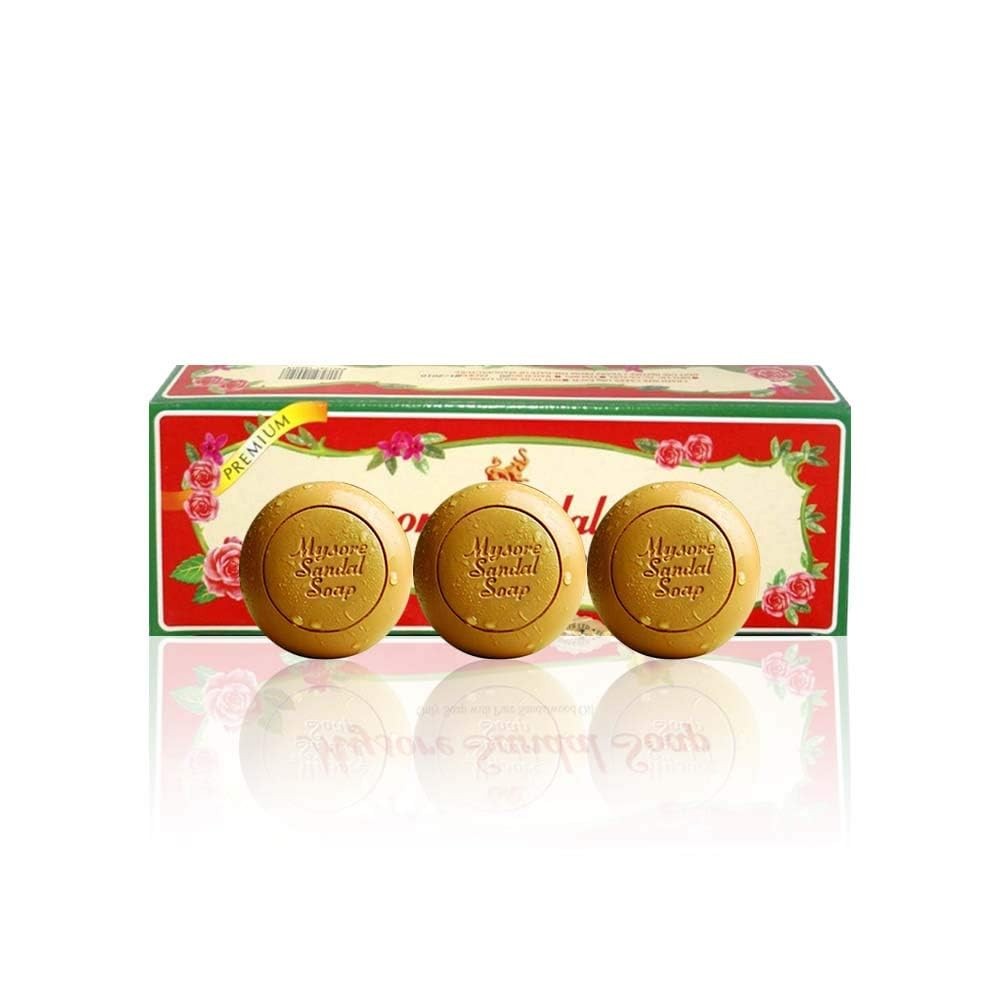 3-Pack Mysore Sandal Soap (150g Bars)