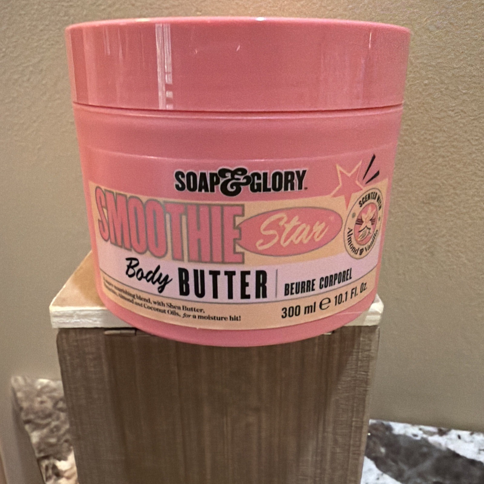 Soap & Glory Smoothie Star Body Butter Almond & Vanilla Scent 10.1 fl. oz. 300ml
