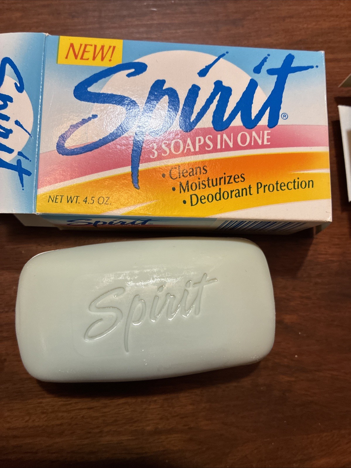 Lot Of 3 Vintage SPIRIT Bar Soap Blue Bath Size 4.5 Oz