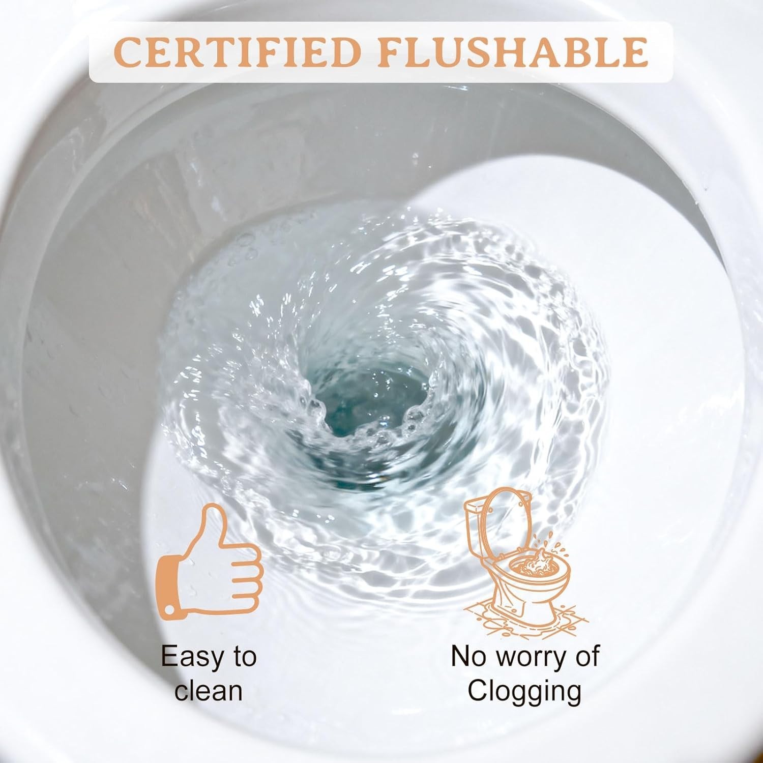Odor Eliminating Flushable Wipes – Moisturizing Aloe Vera, Perfect for On-the-Go