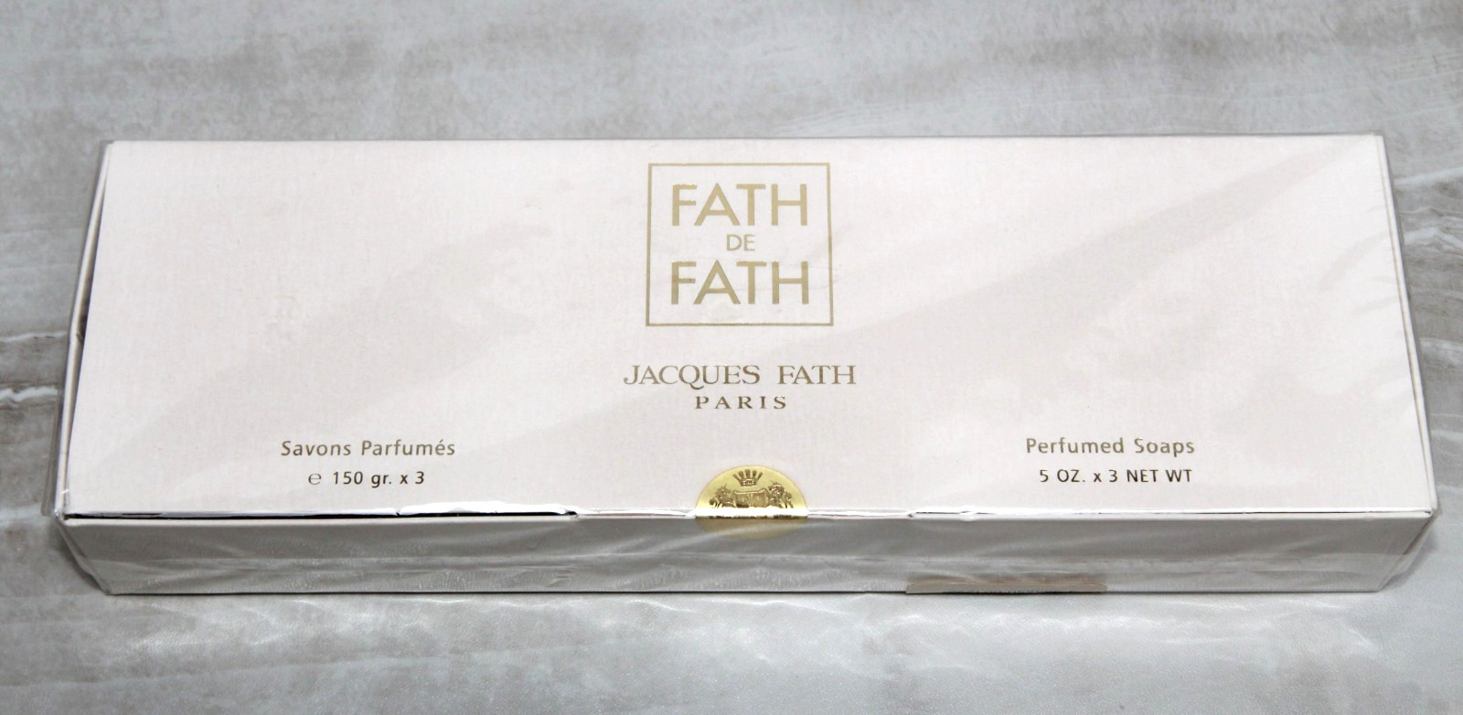 Fath De Fath Jacques Fath Paris Perfumed Soaps 5.0 oz x 3 / 150 gr x 3 – Sealed