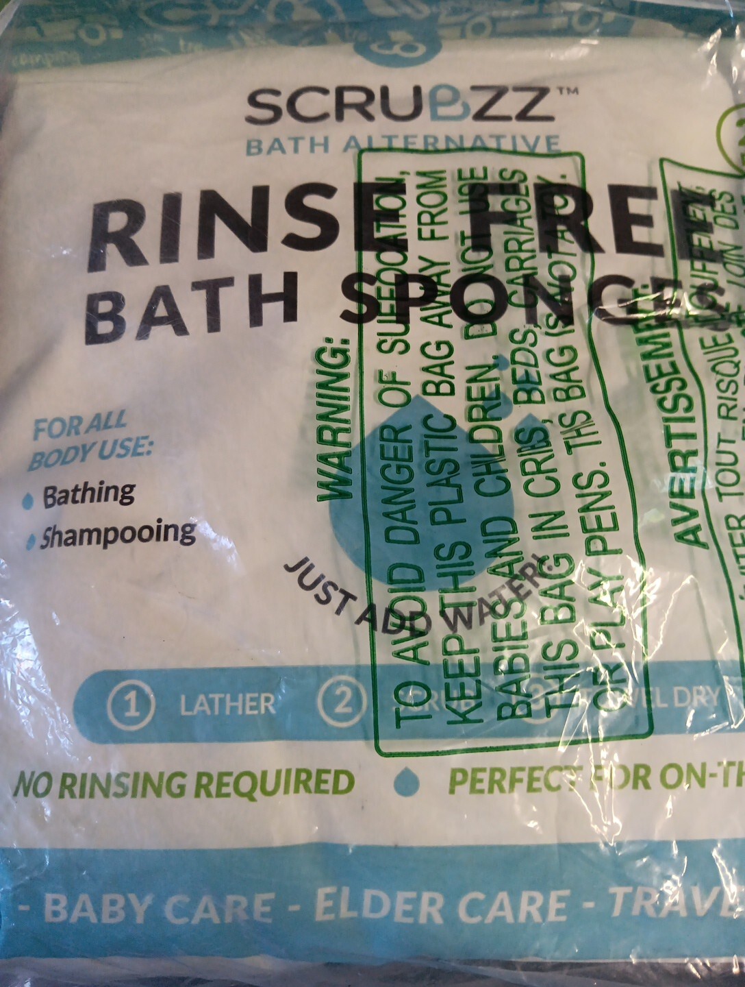 Scrubzz Disposable No Rinse Bathing Wipes – 25 Pack – All-In-1 Single Use Shower