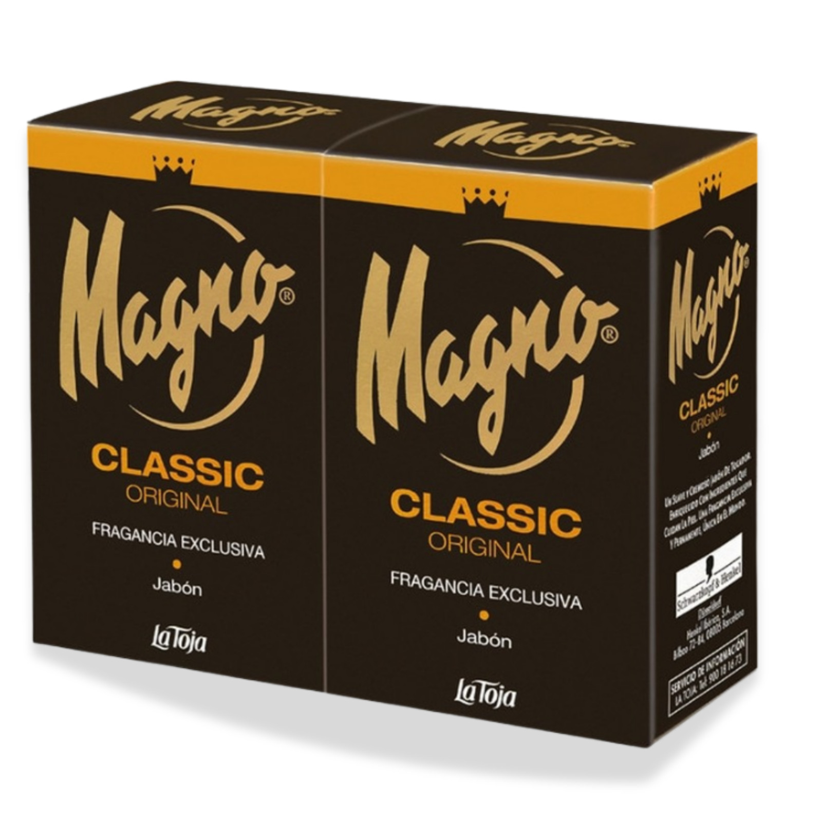 Magno Classic Twin Pack Bar Soap 100g, Masculine Scent (2 Bars)