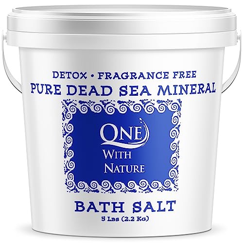 Dead Sea Salt for Bath 5lb Unscented Mineral Rich Exfoliating