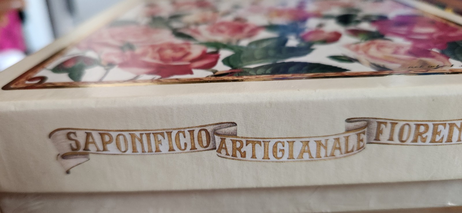 Saponificio Artigianale Fiorentino L’Arte della Qualita Soap Rose 4x 5.25 Italy