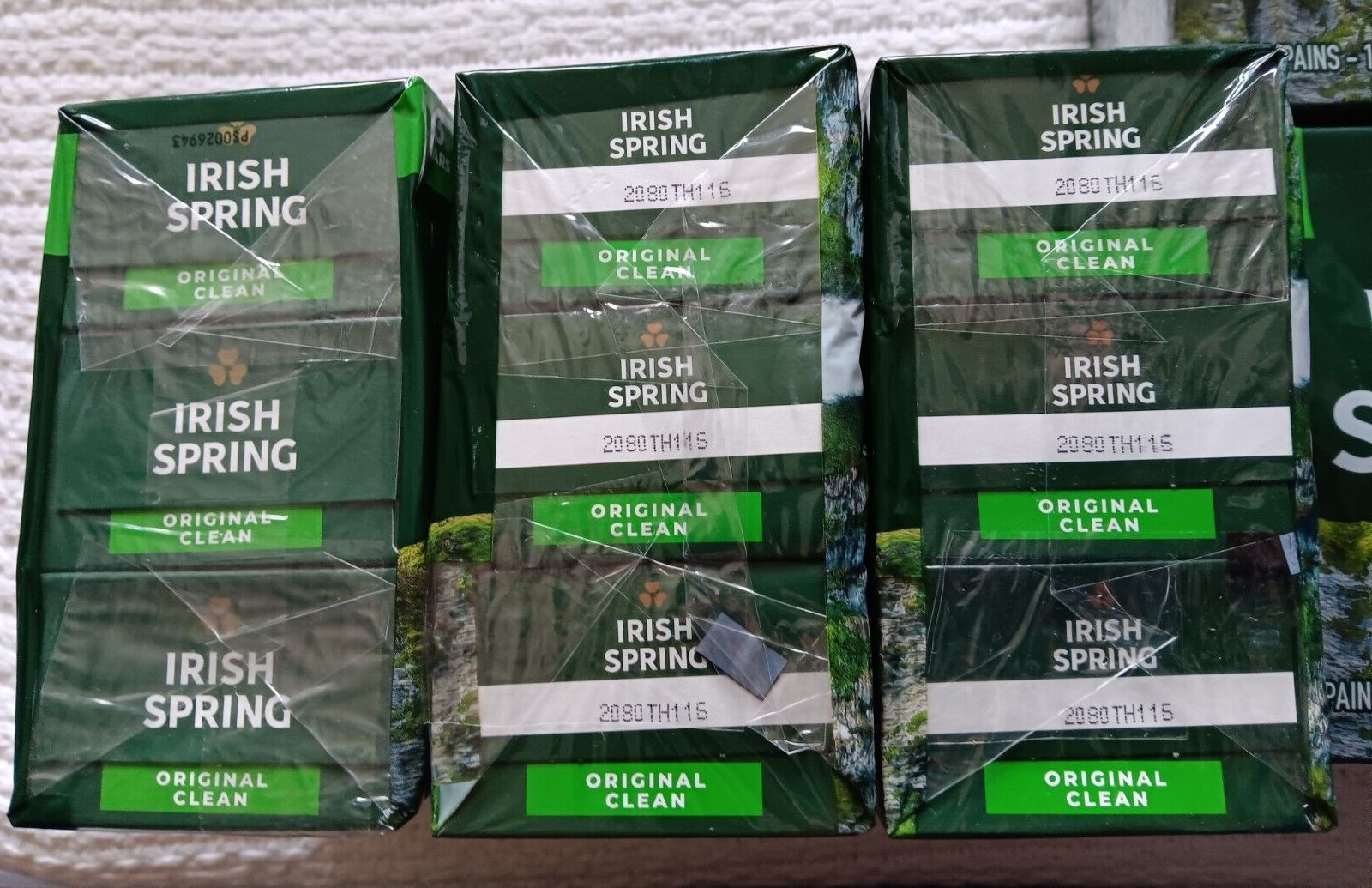 Irish Spring Deodorant Soap Bar Lot 12 HR 21 Bars Original Clean Flaxseed Oil