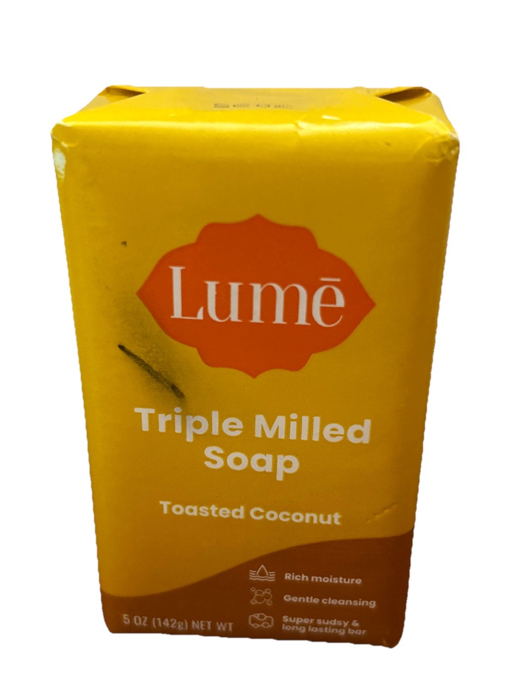 LUME NATURAL Triple Milled SOAP TOASTED COCONUT 5 oz NEW
