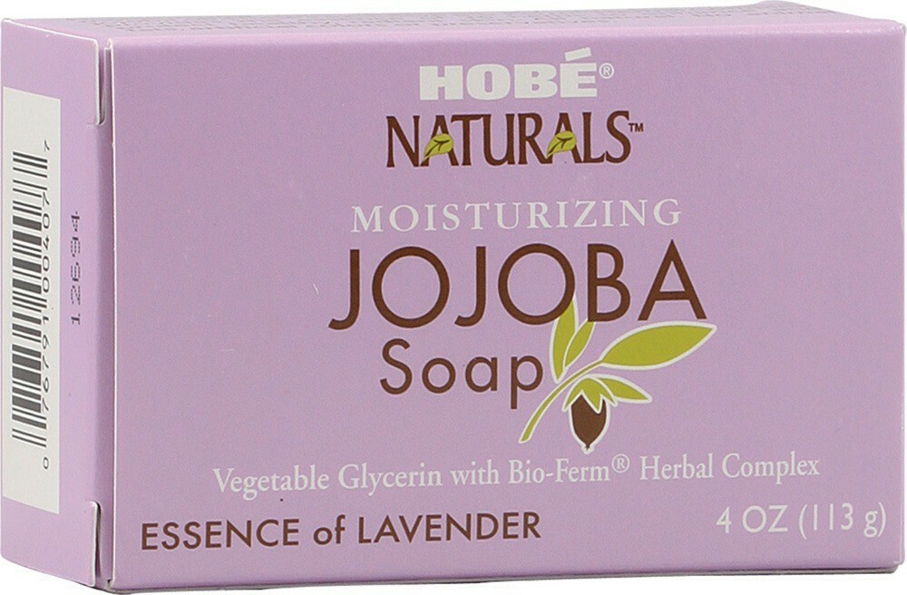 Hobe Naturals Jojoba Bar Soap Lavender 4 Ounce NEW