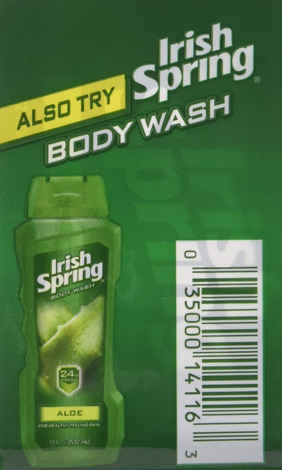 Irish Spring Deodorant Soap 6 Bars 1.85 Ounce Pack Fresh Clean Moisture