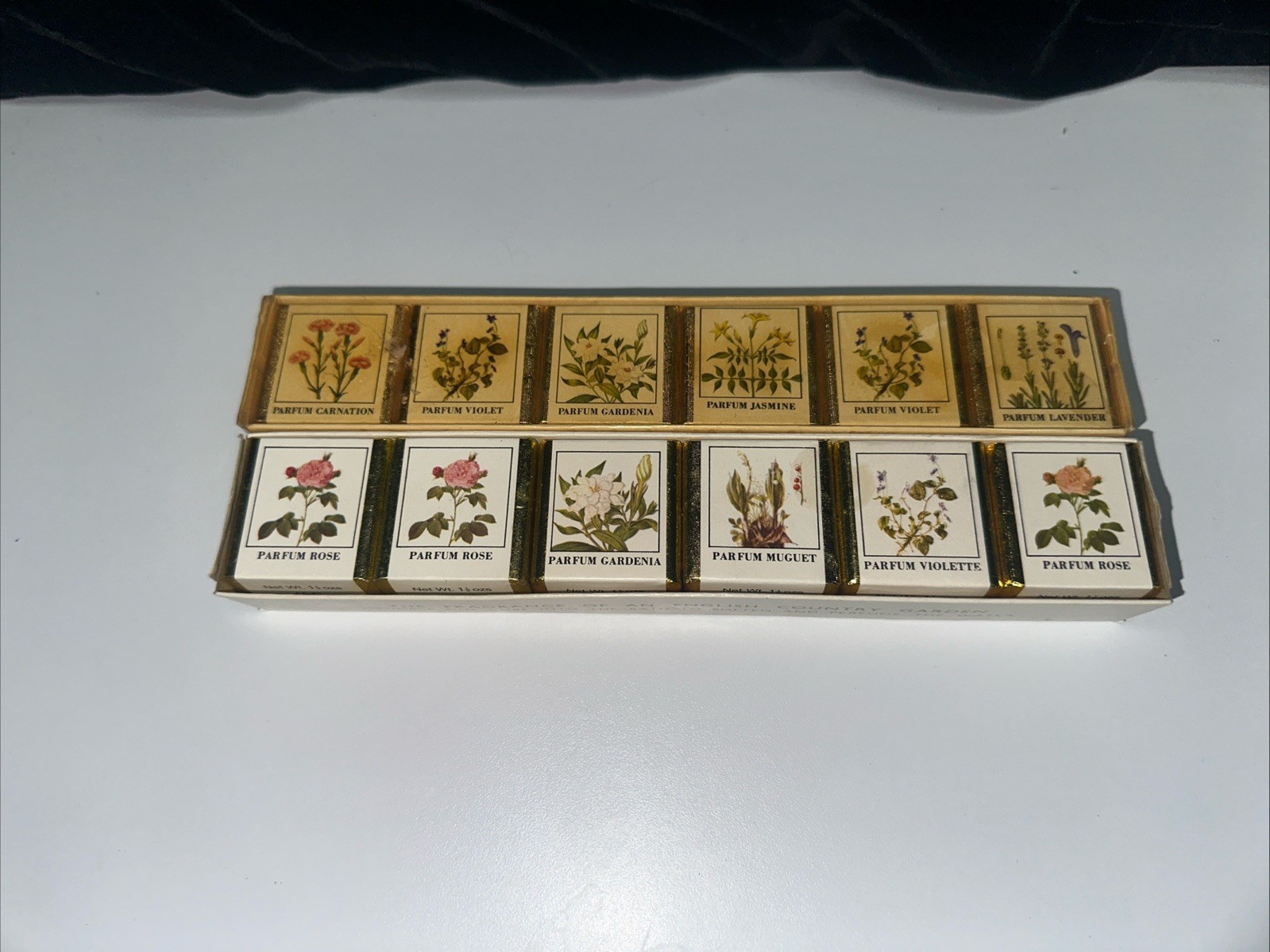 2 SETS OF 6–Vintage English Country Garden Bath Cubes– 12 Cubes Total