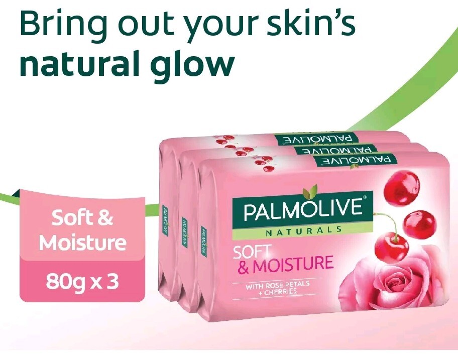 Palmolive Naturals Soft & Moisture Bar Soap 6 x 80g
