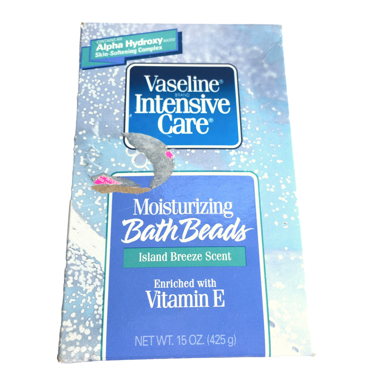 Vaseline Intensive Care Moisturizing Bath Beads Island Breeze Skin softening NIB