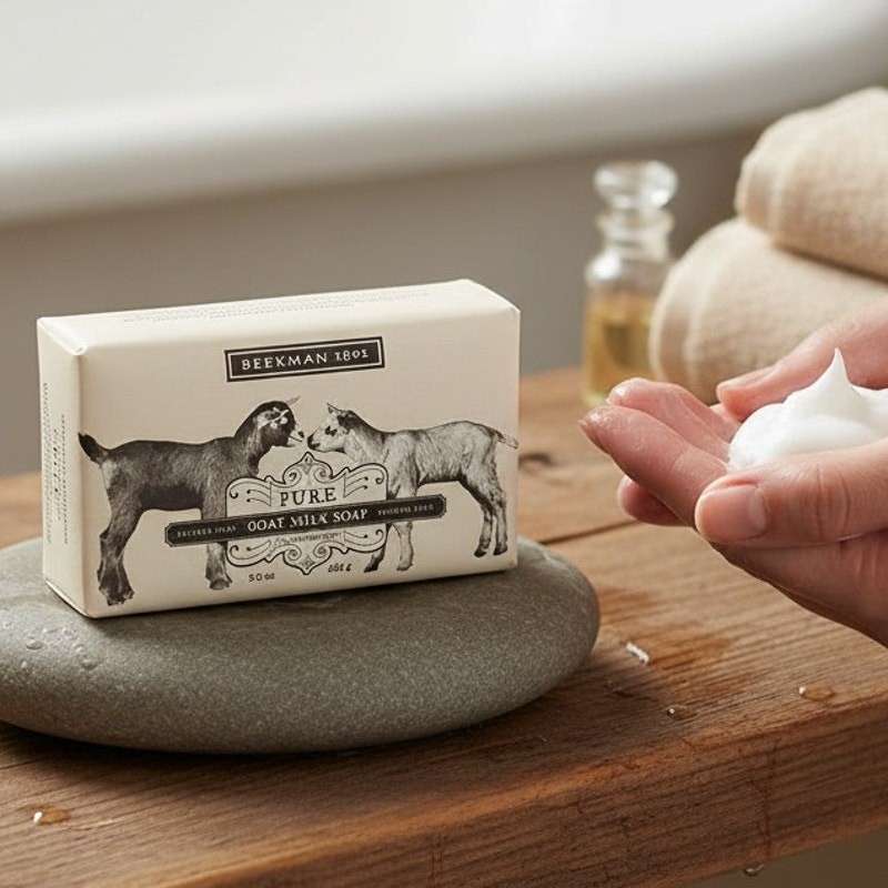 Beekman 1802 Pure Goat Milk Bar Soap 9 Oz Fragrance Free Sulfate Paraben Free,