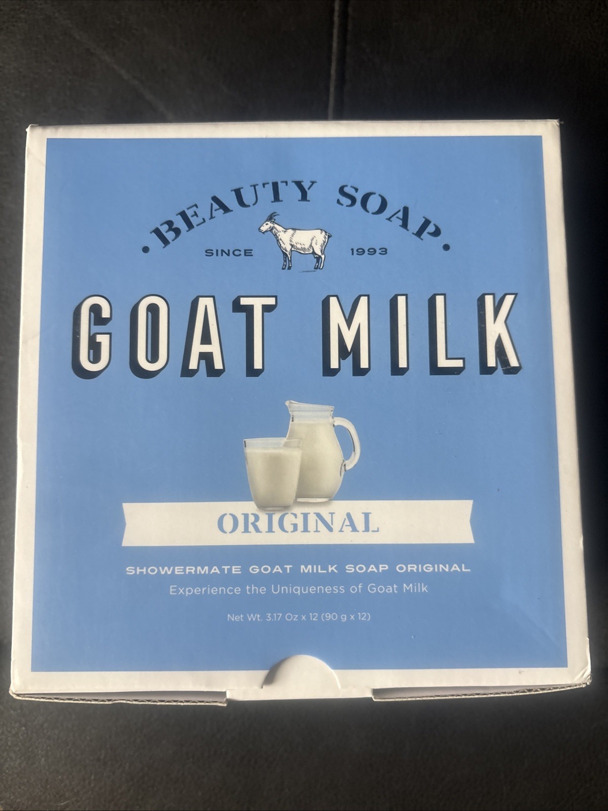 Beauty Soap Goat Milk Soap Original 12Pk 3.17 Oz each Moisturizing Natural Bar