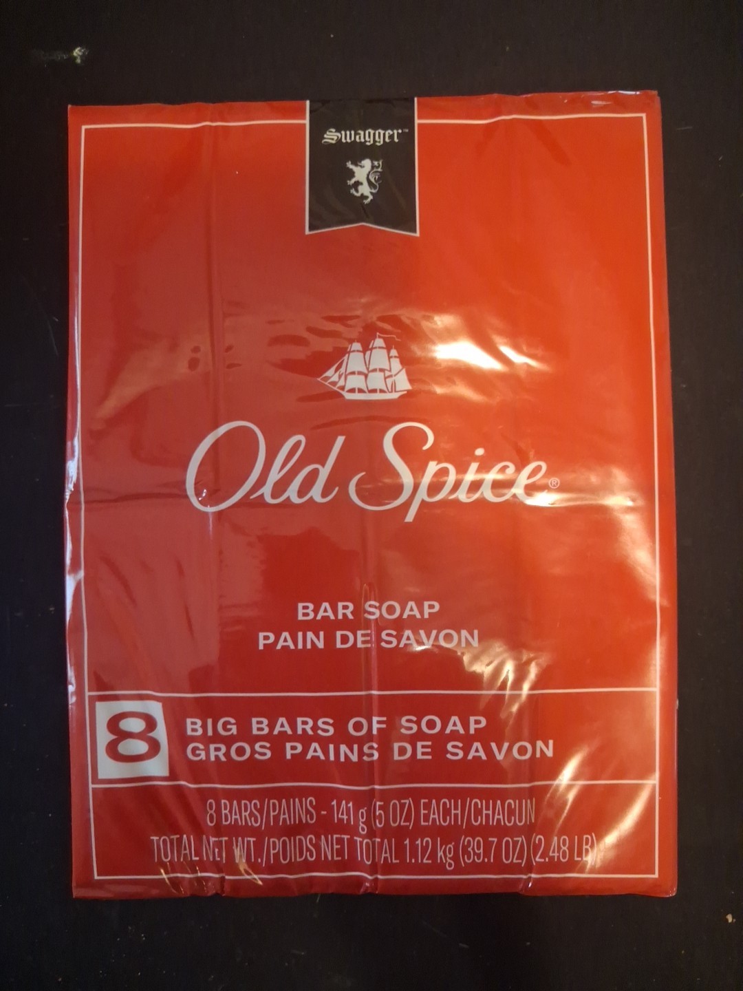 Old Spice Swagger Bar Soap 5oz each bar 8 count Big Bars of Soap