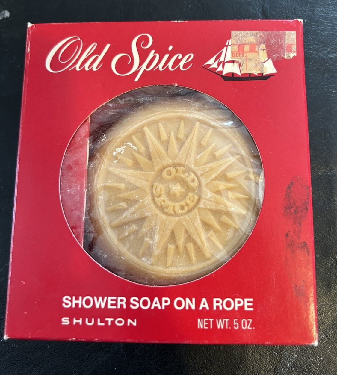 Vintage Shulton OLD SPICE Soap On A Rope NEW IN BOX