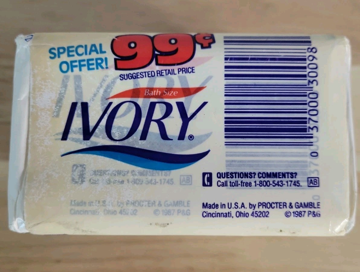 3 Bar Pack Vintage Ivory Soap Bars Bath Size 4.5 oz Each 99.44 % Pure It Floats