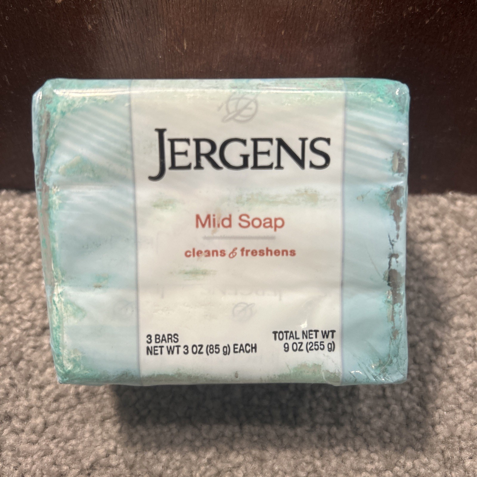 X3 Jergens Mild Soap, Cleans & Freshens, 3 Bars- 3oz Each (9oz Total)