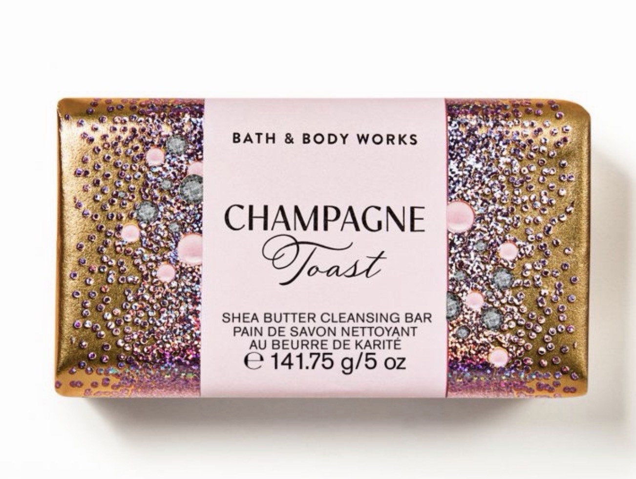 Bath Body Works Champagne Toast Shea Butter Cleansing Bar 5 OZ