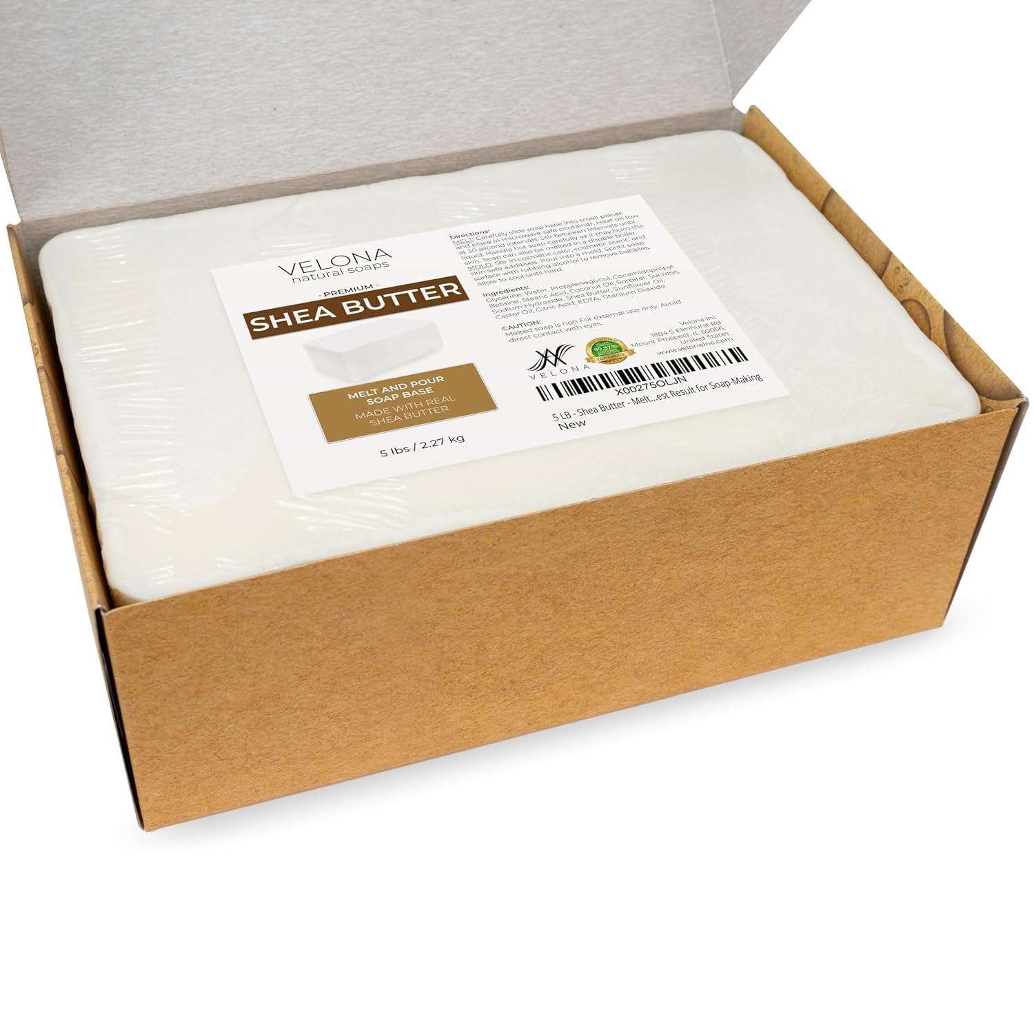 Customizable 5 lb Butter Soap Base – SLS/SLES Free, Ideal for Handmade Gifts