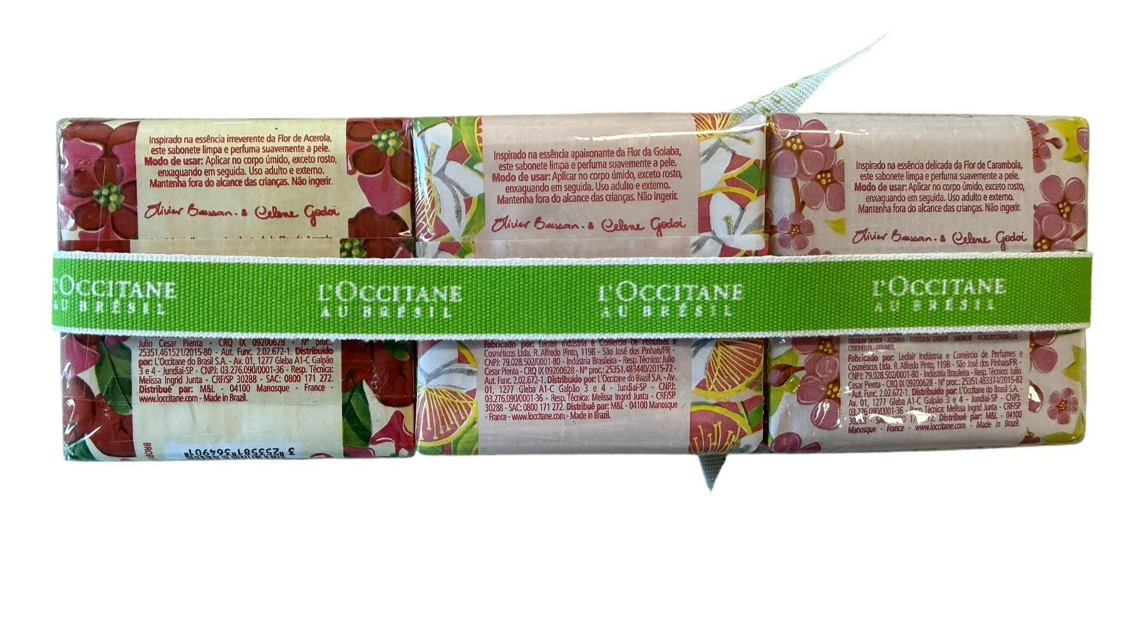 L’OCCITANE AU BRESIL Perfumed Soap Carambola Goaiba Acerola 75g Each New in Pkg