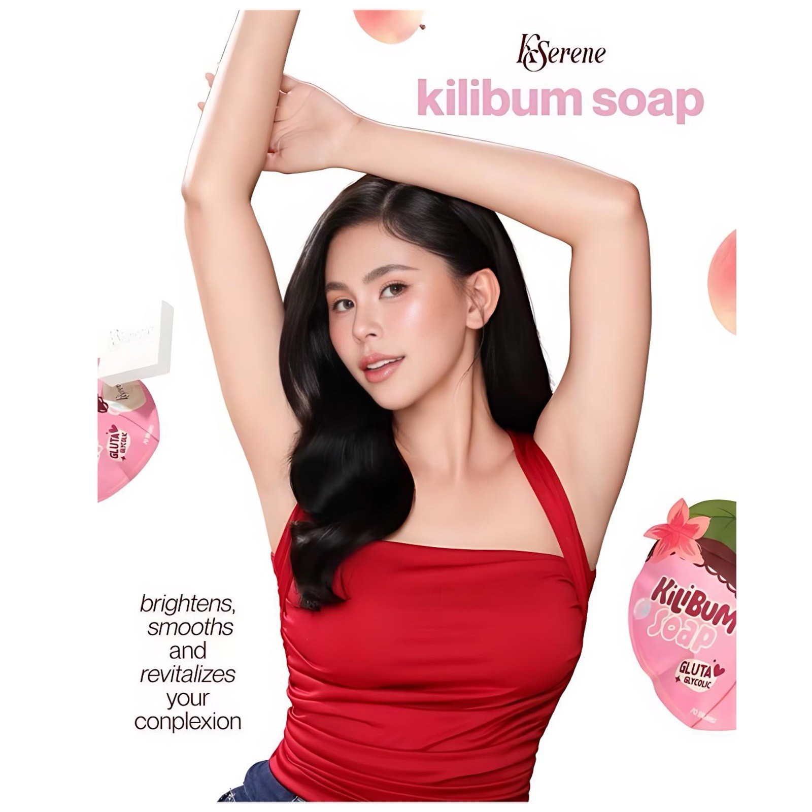 KSerene KiLiBUM Soap 70gX3 Bars + Extra White Underarm Serum Cream 30g